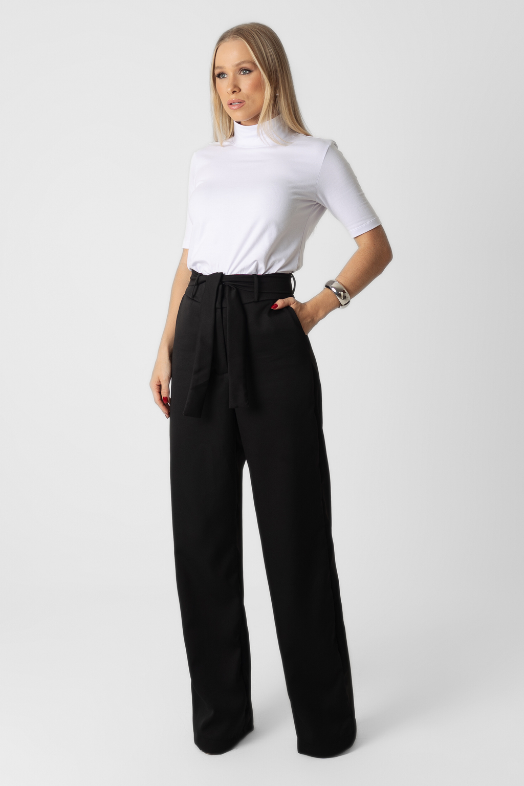 Calça Pantalona Faixa