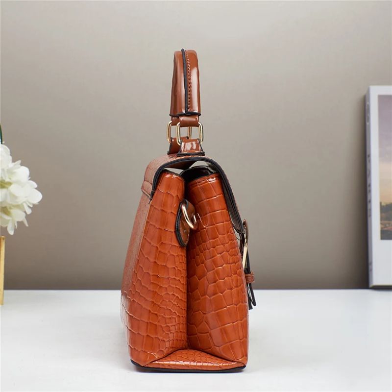 Bolsa Feminina Tiracolo Crocodilo Helena