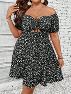 Vestido Ombro a Ombro Plus Size Emma