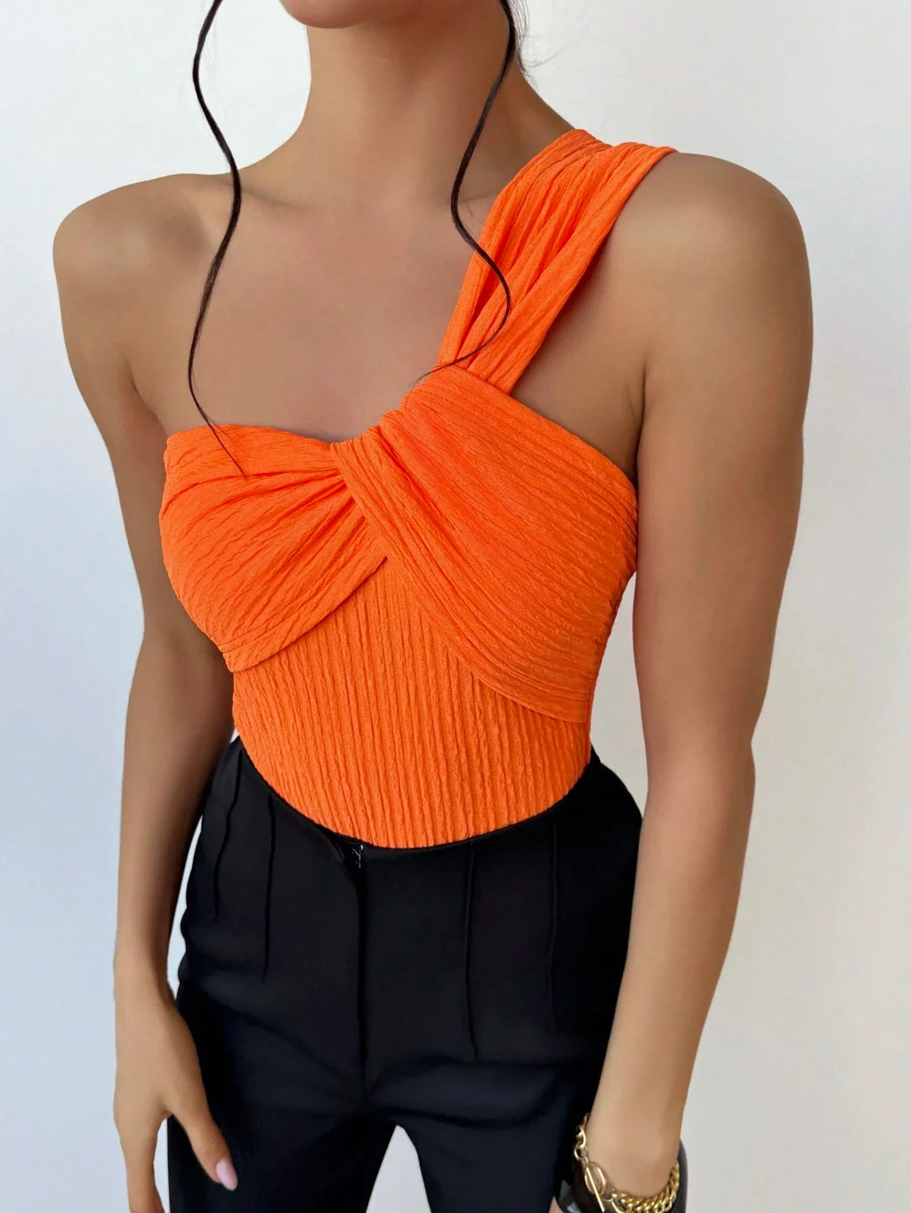 Body Ombro Único Elegante