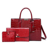 Conjunto Bolsas + Carteira Vermelha