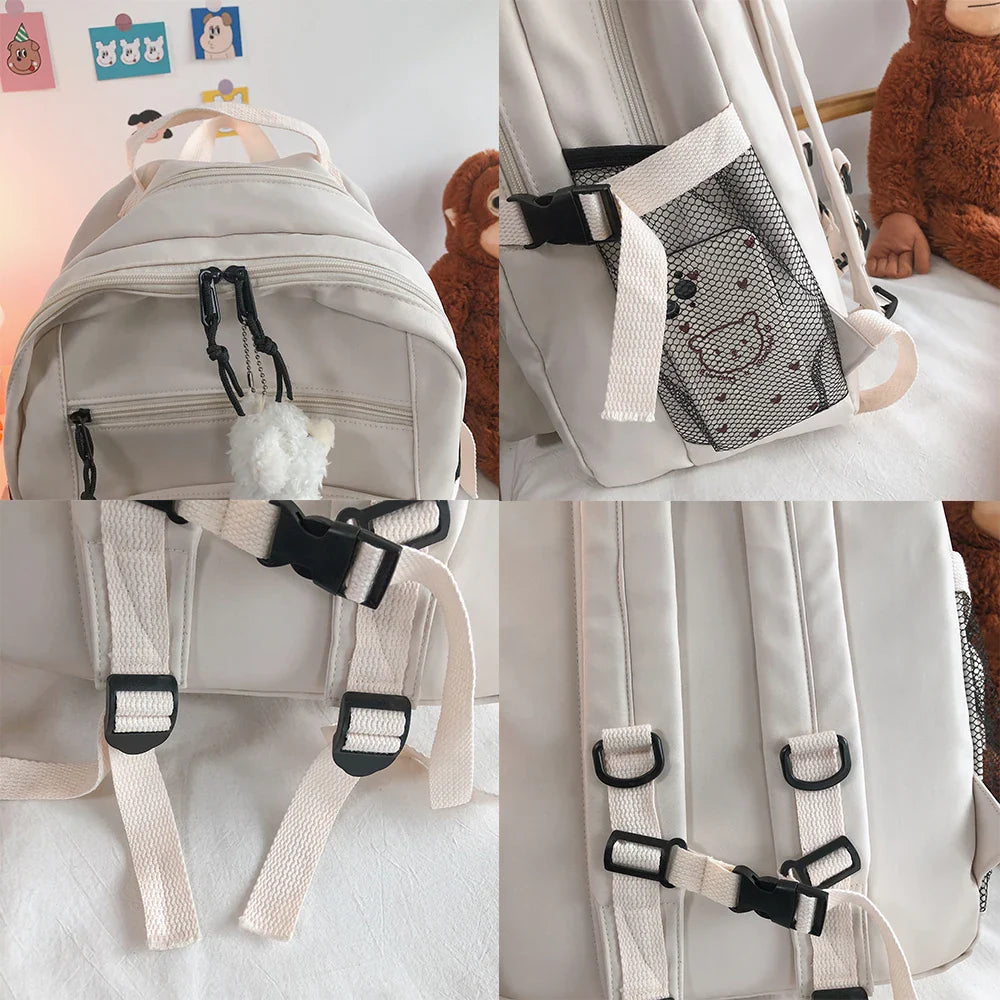 Mochila Feminina Universitária Grande Capacidade Montreal