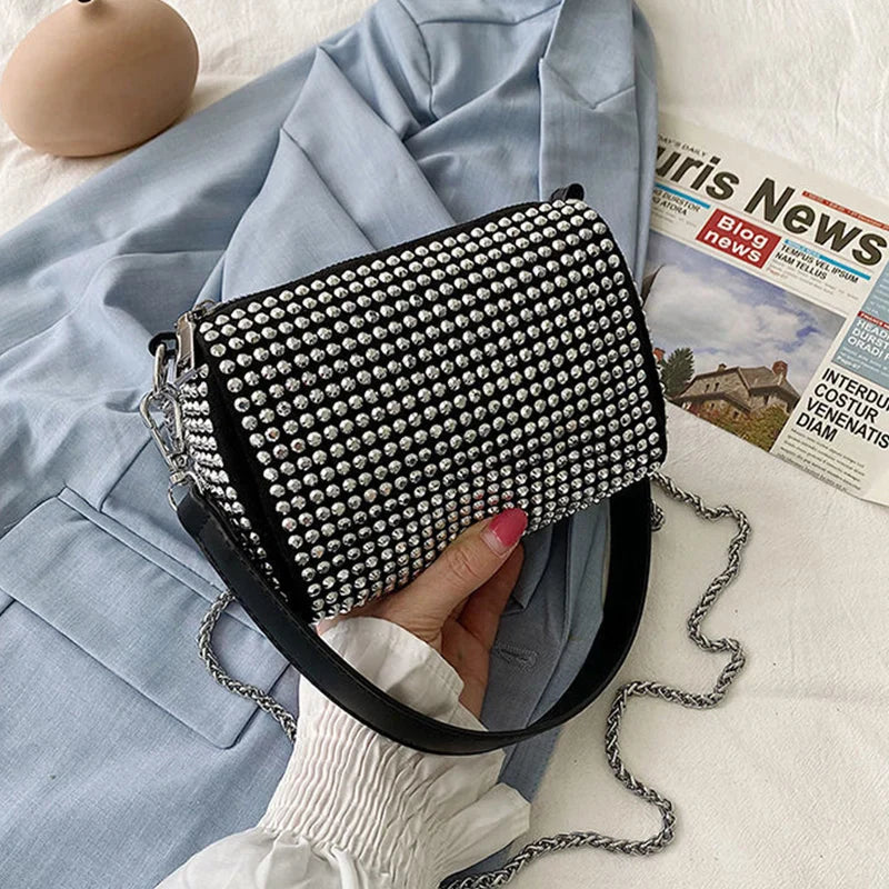 Bolsa Feminina com Strass Sarela Dijon
