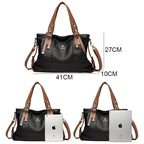 Bolsa Feminina Grande Couro Legítimo Estilo Tote Sarah
