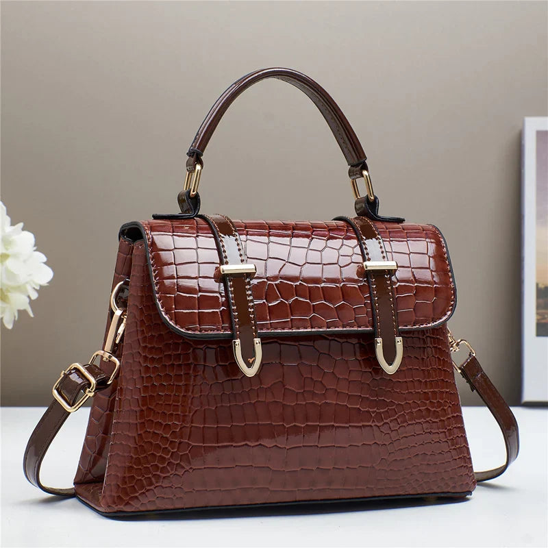 Bolsa Feminina Tiracolo Crocodilo Helena