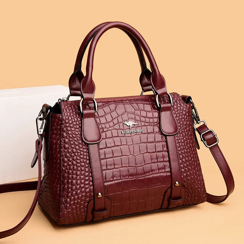 Bolsa Feminina Tiracolo Crocodilo Olívia