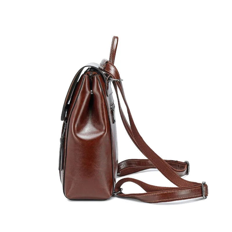Mochila de Couro Legítimo Feminina Sardenha
