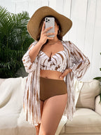 Conjunto Biquíni 3 Peças Plus Size Rebeca