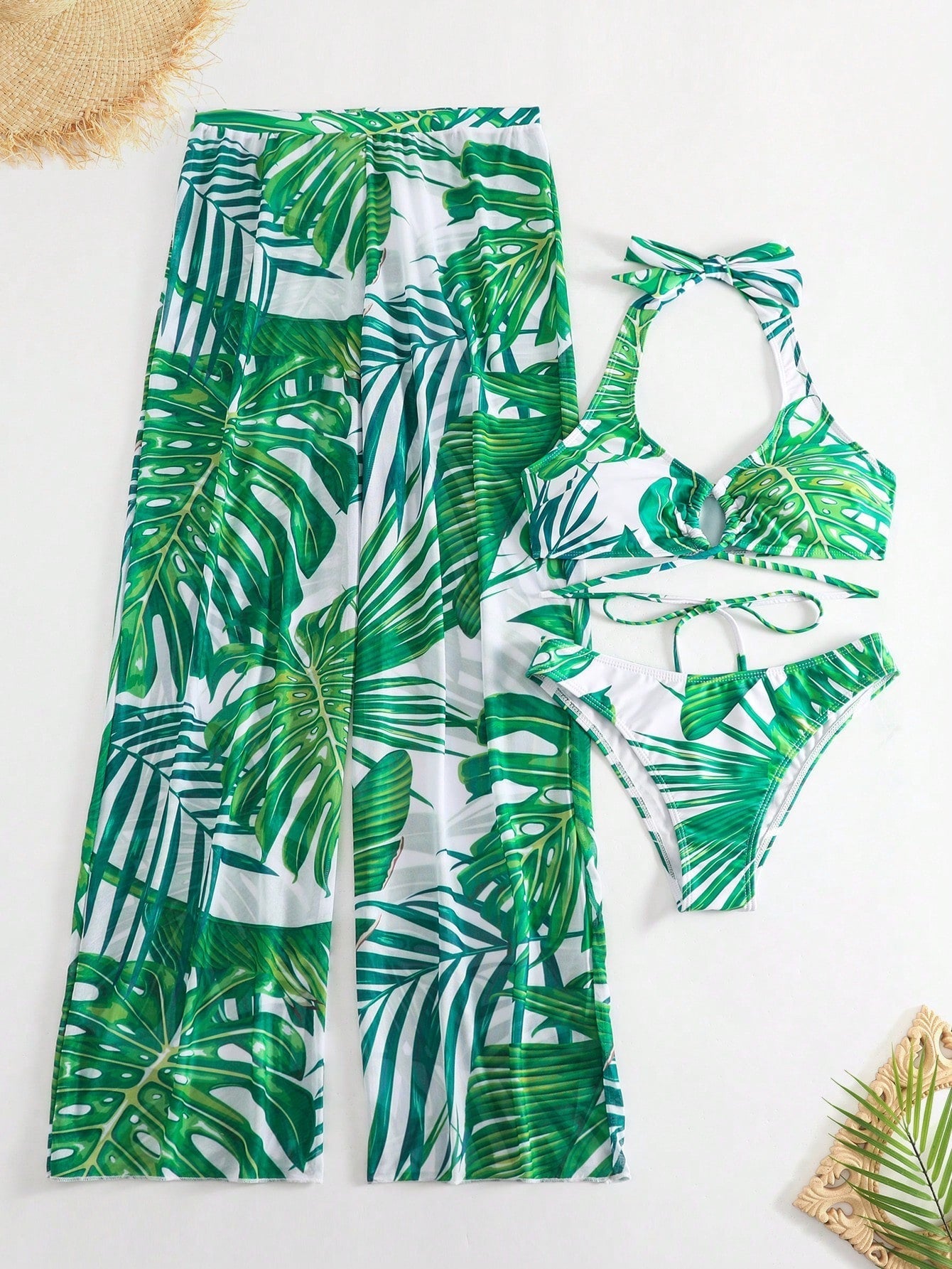 Conjunto Biquíni 3 Peças Tropical Fernanda