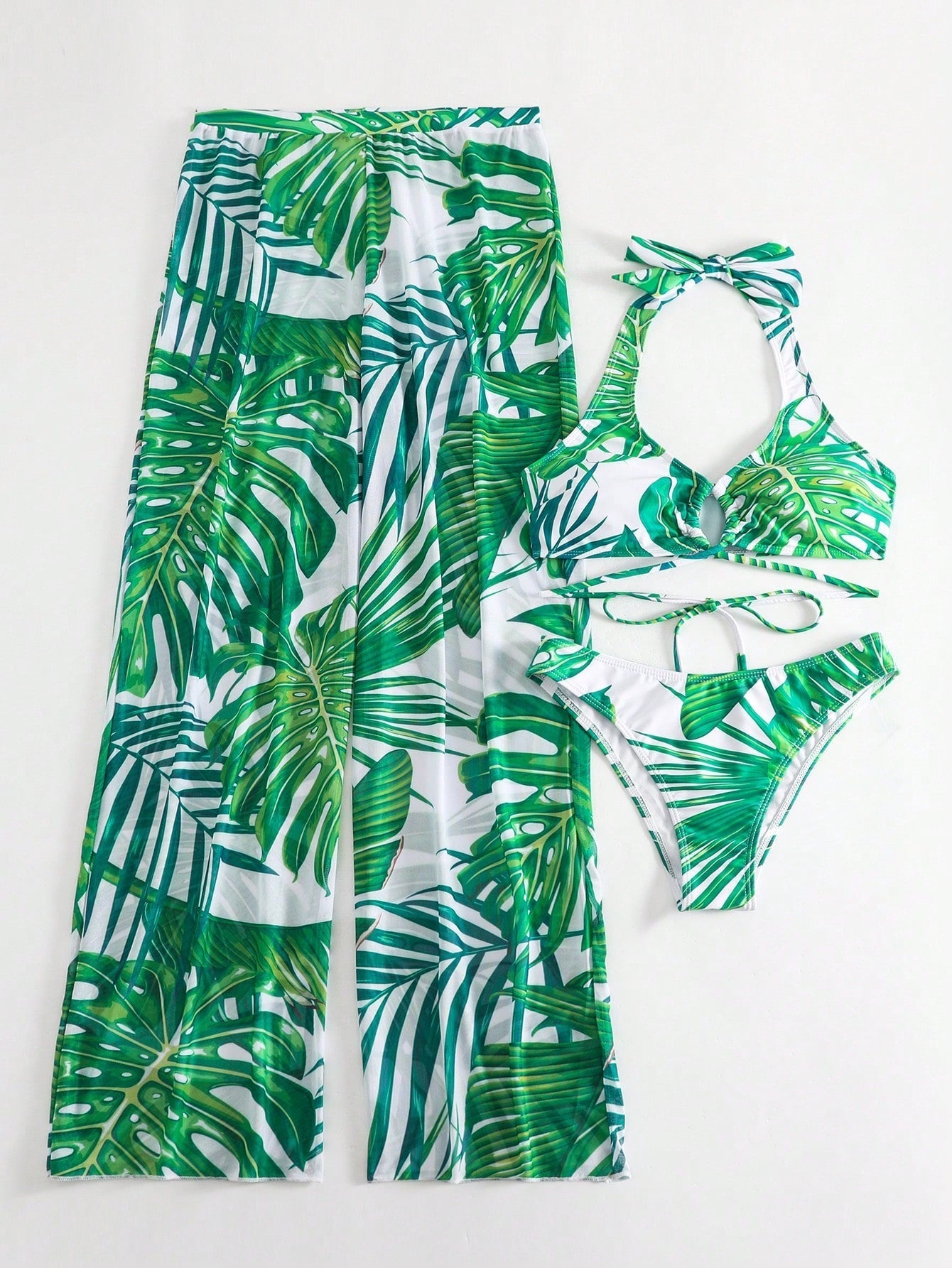Conjunto Biquíni 3 Peças Tropical Fernanda