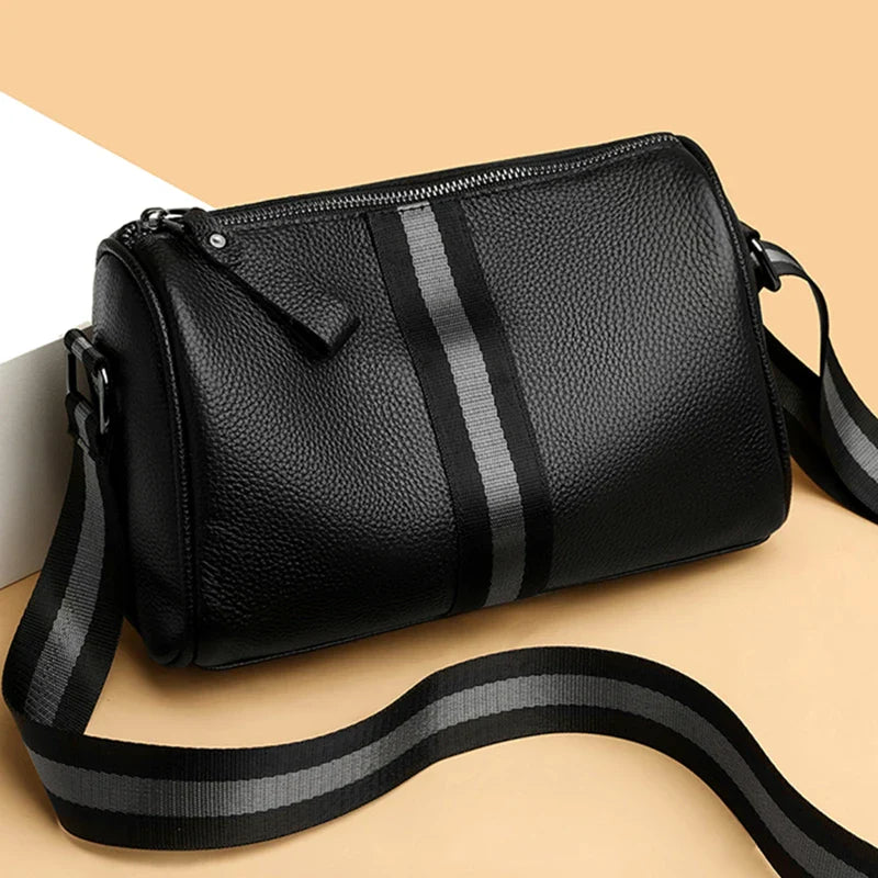 Bolsa Transversal Couro Legítimo Sarela Pesaro