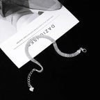 Pulseira Prata Esterlina 925 Clássica Ajustável