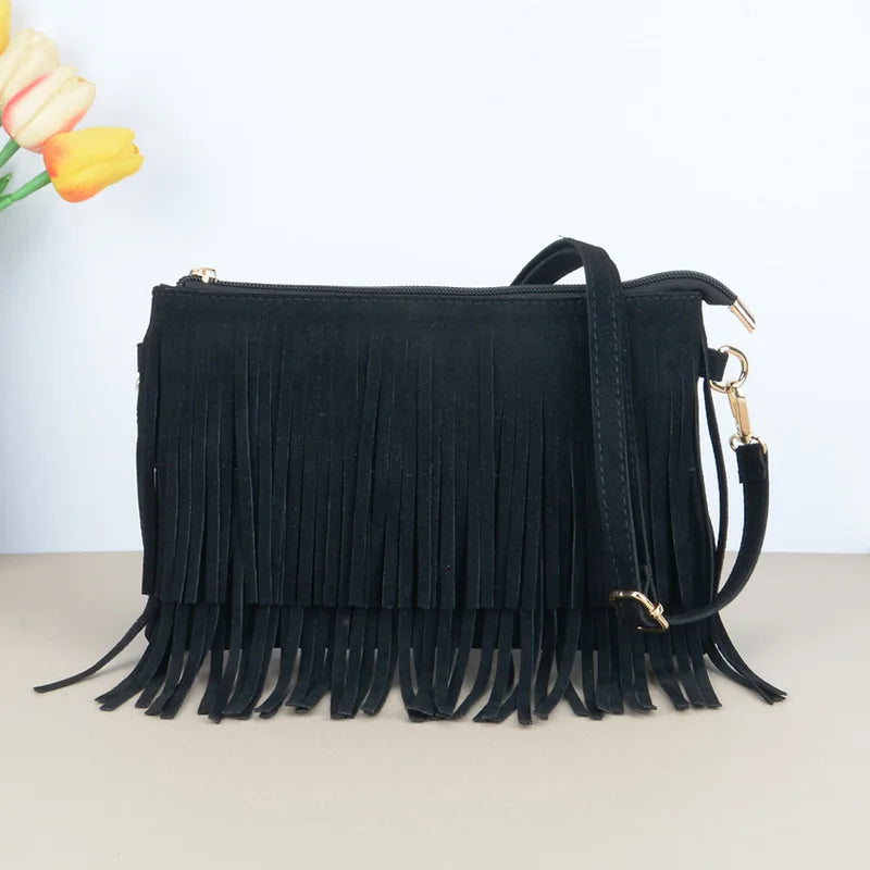 Bolsa Feminina Tiracolo Camurça Beatrice
