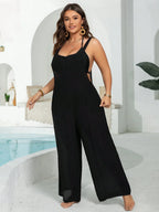 Macacão Saída De Praia Plus Size Slaydiva